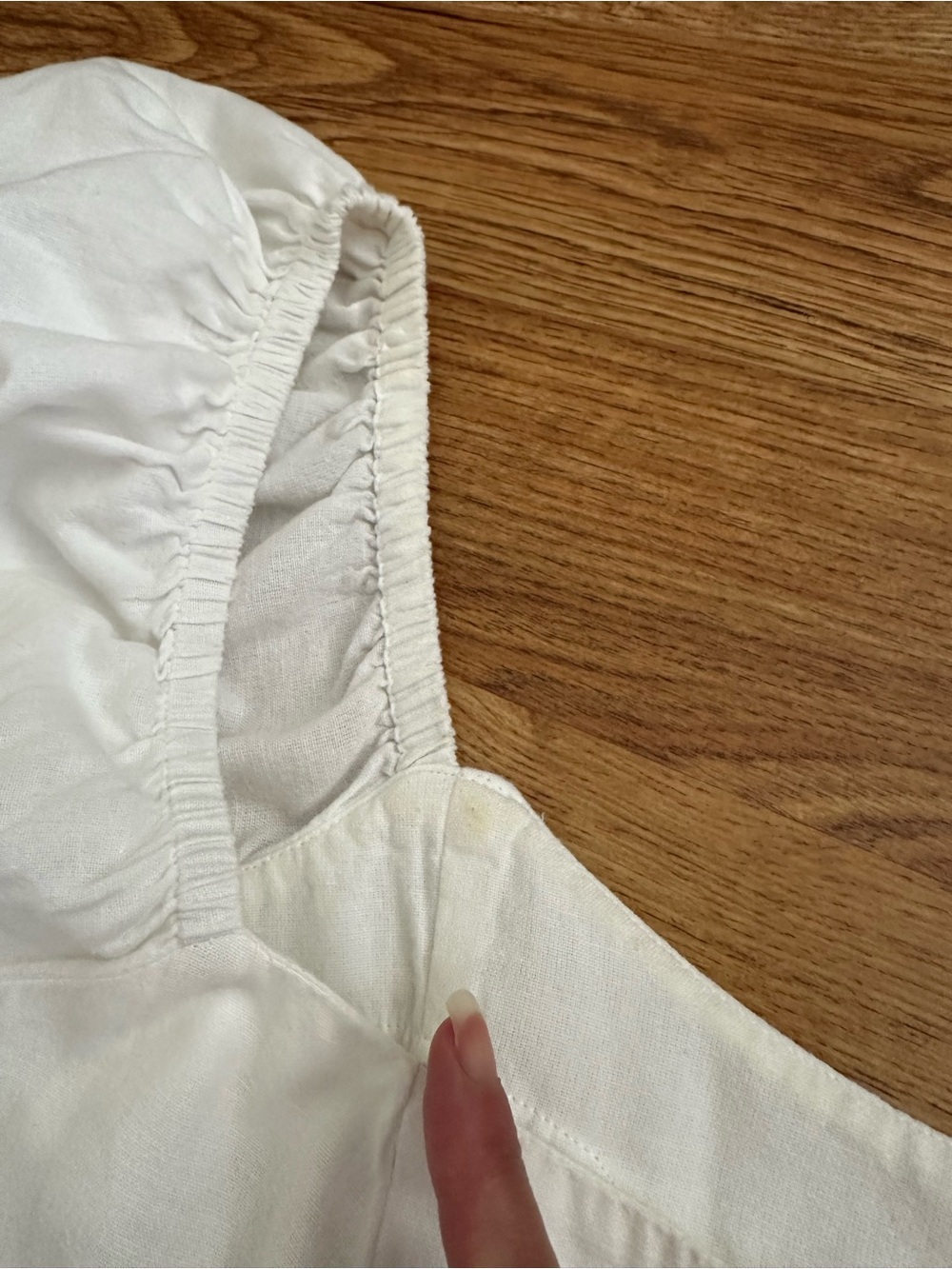 Free People White Button Front Dress M Cotton Linen - Picture 12 of 16